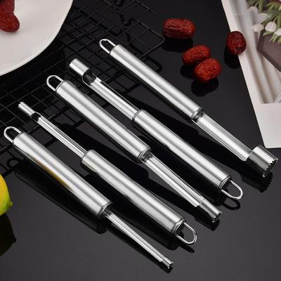 5Pcs Stainless Steel Fruit Corer Red Dates Cherry Apple Pear Corer Fruit Seed Core Setslicer Knife Fruit Vegetable Tools