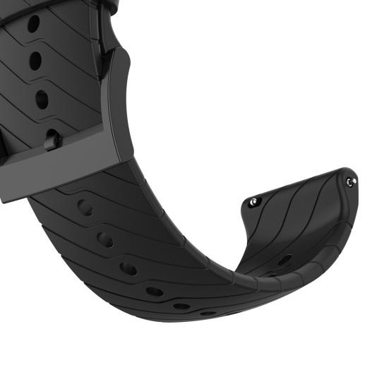 Náramek na hodinky 24mm Twill Soft Silicon Band Náhradní řemínek na zápěstí Suunto 7/9/9 Baro/D5/Spartan Sport Wrist HR