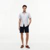 Tommy Hilfiger Cotton Linen Blend Casual Vacation Style Striped Short Sleeve Shirt Men shirts XM0XM07050