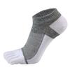 Men's Five-Toe Cotton Mesh Ankle Socks - Pure Color, Summer Breathable, Low-Cut Design, Free Shipping