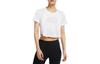 T Shirts Women's White Crew Neck Moderate DD5020-100