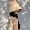 Weave Straw Hat Shade Sun Caps Sunscreen Bucket Hat Breathable Beach Fisherman Hat  Girls
