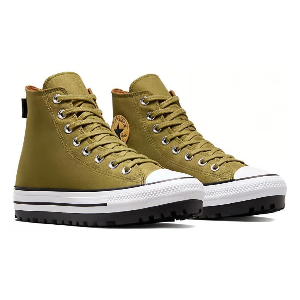 Converse Chuck Taylor All Star City Trek Comode Versatili Resistenti Ammortizzanti Scarpe Alte in Tela Sneakers Unisex Verde A05582C