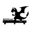 1pc of Mighty Fire Dragon Coat Key Traction Rope Wall Mount Bracket Storage Rack Towel Rack Storage Rack Storage Rack Iron Art