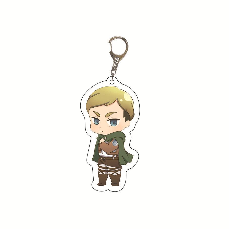 Attack on Titan Key Ring Acrylic Key Ring Custom Logo Print Creative Backpack Accessory Stock Available High Quality