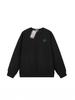 Unisex Embroidered Small Fish Logo Cotton Sweatshirt - Long Sleeve, Round Neck, Casual Pullover for Spring & Autumn.