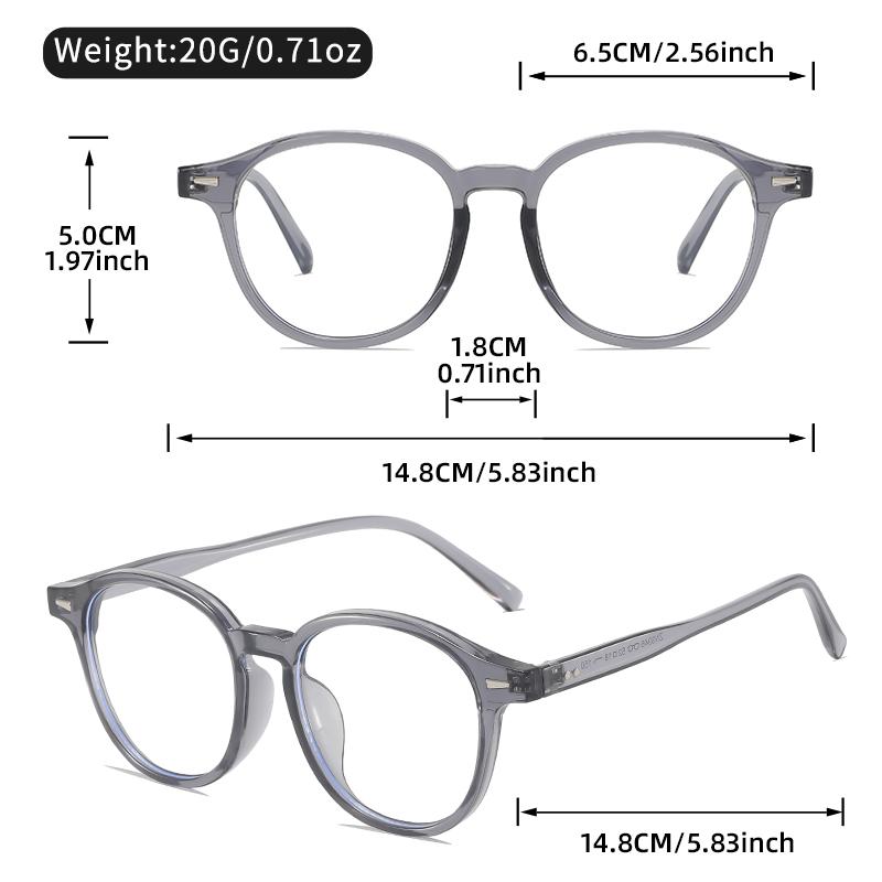 The new small round-framed flat light lens features a simple design and is a daily wear and shooting decoration item