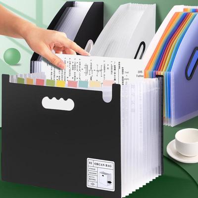 Portable Accordion Folder for Students: Multi-layer Paper Sorting Bag