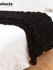 Chunky Knit Wool Blanket - Perfect for Sherpa Blankets