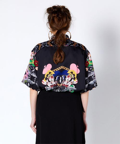 GREEDILOUS Spade Print Shirt