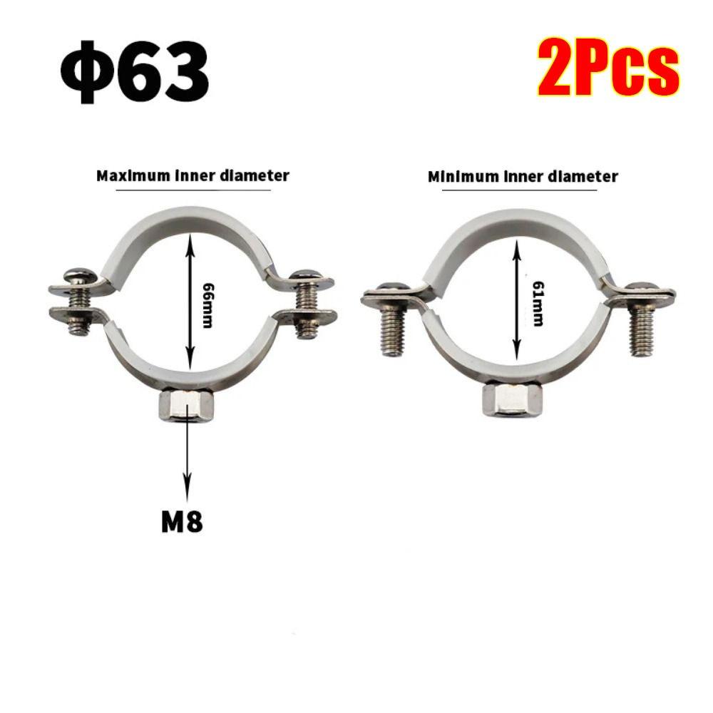 

1 шт. гайка обруч подвесной держатель трубы крепежный элемент трубный зажим кронштейн новый круглый хомут для шланга 63mm