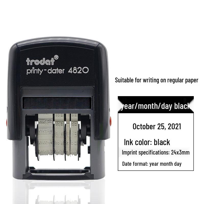 Zhuoda 4810 Automatic Adjustable Date Stamp with Ink Dispensing