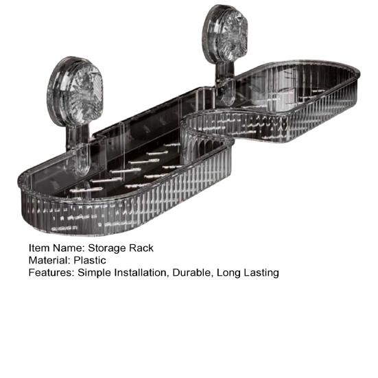 Kitchen Sink Faucet Organizer Suction Cup Sponge Holder Large Capacity Easy to Install Multi-Purpose Organizer Drain Rack