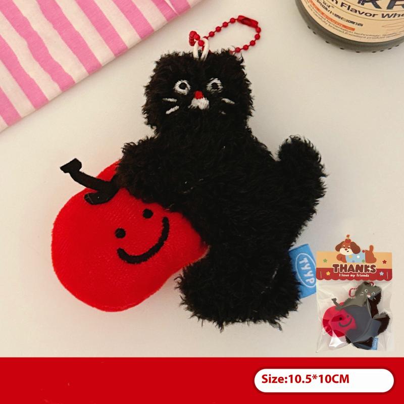 Kawaii Cartoon Plush Animal Doll Pendant Keychain Backpack Hangings Pendant Decoration Cartoon Plush Stuffed Doll Toy Gift