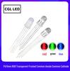 5mm RGB Transparent Frosted 4-Pin LED Beads F5 Common Cathode/Anode Through-Hole Diode
