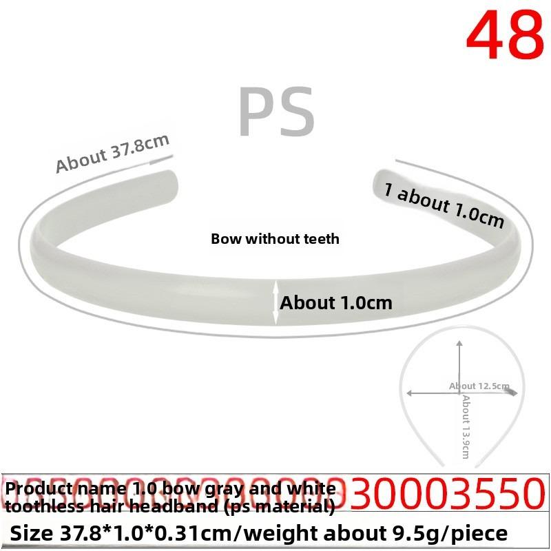 Smooth Rough Hair Band Base PlateToothless Gray-white Rough Hair Band Long Hair Accessory