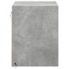 Wall Mounted Nightstands with LED Lights 2 pcs Concrete Grey