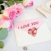 1000 Stück Herzförmige Liebesherz-Aufkleber Selbstklebend 2,5 cm Dekoratives Aufkleberpapier Niedliches Geschenkversiegelung Frohen Valentinstag