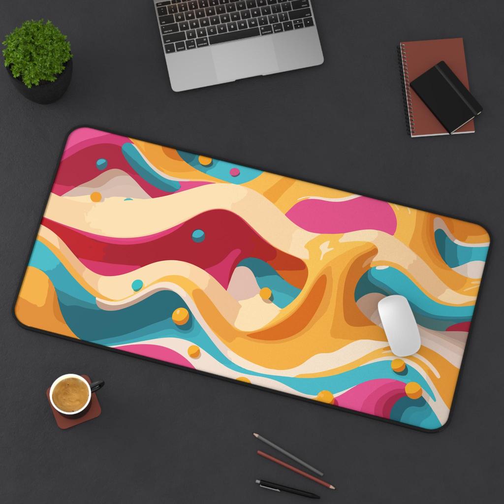 Vibrant Deskmat Suitable for Home Offices Gamer Desk Accessories Unique Desk Decoration and A Gift for Creative Enthusiasts