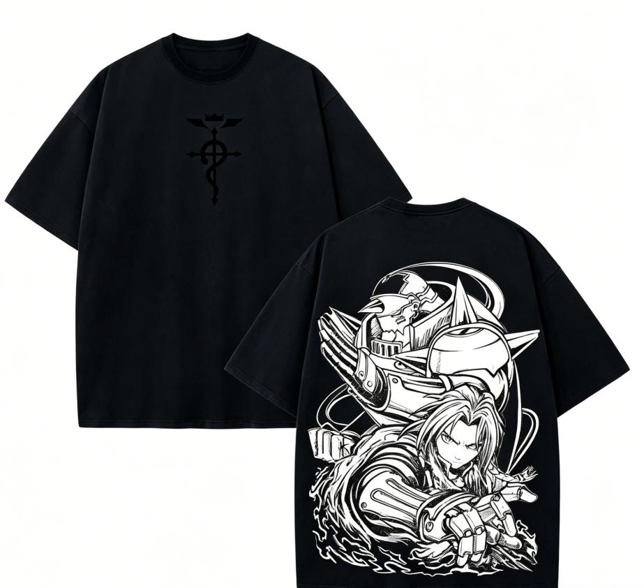 Fullmetal Alchemist Anime Lover T shirt Year round clothing personality Clothes Plus Size Unisex New Model Couples high quality soft