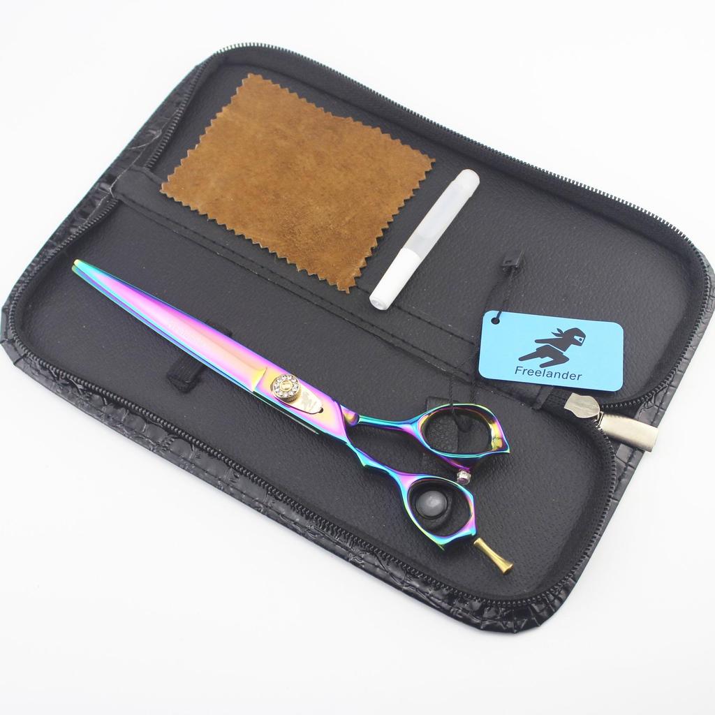 7.5" God Walker Color Plating Left-Hand Pet Shears with Bag