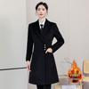 Women's Professional Wool Blend Work Overcoat