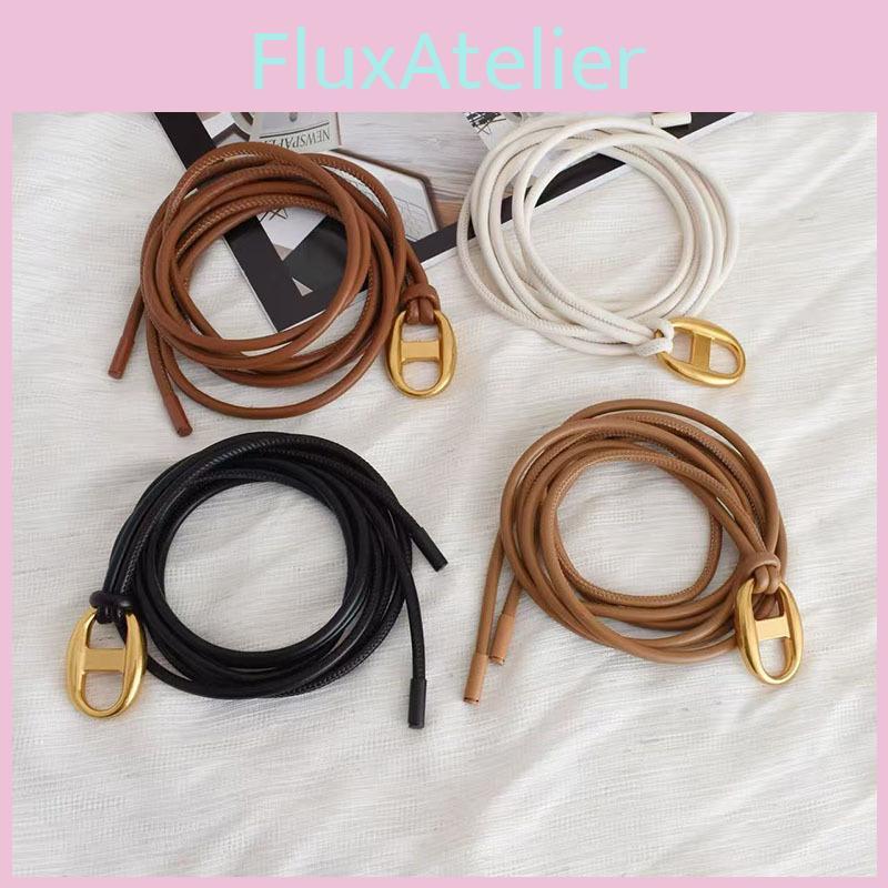 Minimalist Soft Waist Belt For Ladies With Adjustable Tie Closure For Outerwear