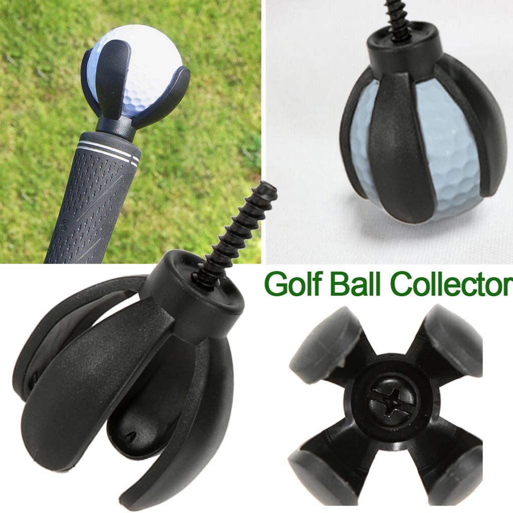 Golf Ball Pick Up Clip Tool Retriever Durable Back And Knee Saver Claw Grabber Screw-On Putter Tool Kit Golfer Grip Accessories