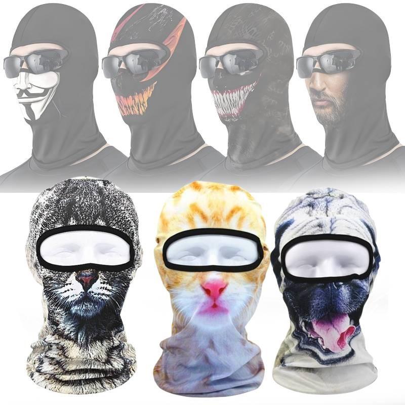 3d Face Mask For Outdoor Sports Stylish Breathable Uv Protection For Cycling And Fishing