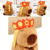 Cute Capybara Plush Doll Poet Tang Monk Style Soft Stuffed Animal Toy Gift Bag Pendant