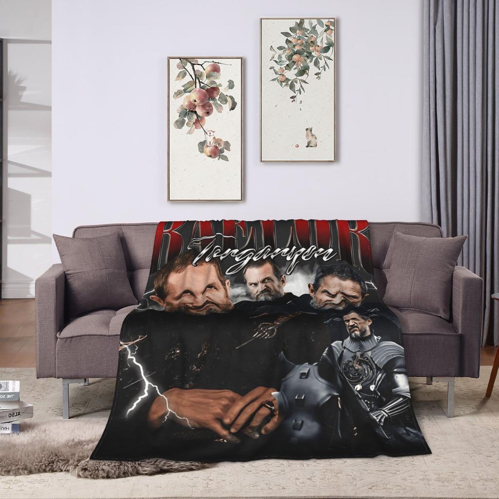 Baelor Targaryen Blanket Warm Soft Print Plush Bedding Throws For Children Couch Bed Flannel Bedspread Bed Cover