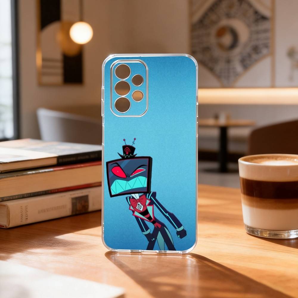 

Hazbin H-Hotel V-Vox Phone Case Transparent Silicone Soft For Samsung S25,S24,S21,S22,S23,S30,Ultra,S20,Plus,Fe Samsung S23plus5G