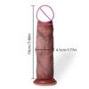 Realistic Silicone Soft Flesh Phallus for Female Intimate Use