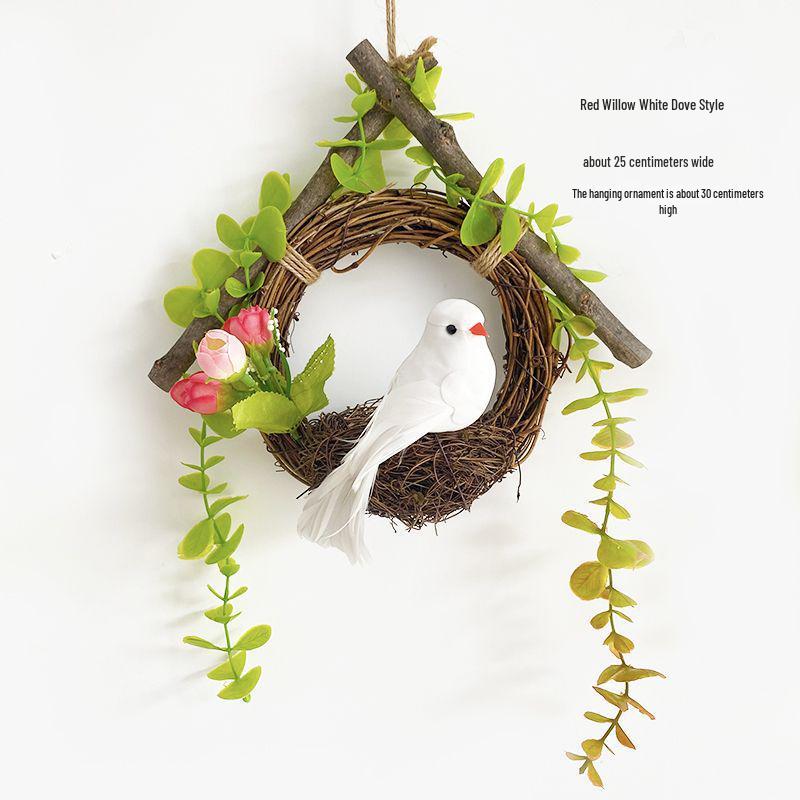 

Artificial Flower Wreath for Wall, Door, and Indoor Decor - Creative Home Ornament for Living Room and Bedroom