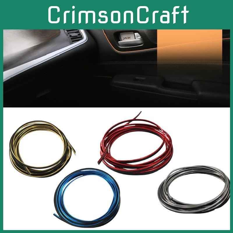 Styling Car Moulding Decorative Filler Strip Interior Exterior Set Red Meters 5