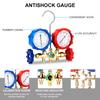 R410A R22 R134a R404A Manifold Gauge Set HVAC A/C Refrigeration Charging Service with Hoses Adjustable Couplers Adapter