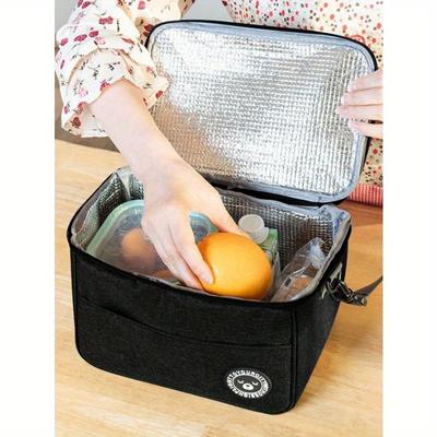 1pc Insulated Lunch Bag with Bear Pattern - Lunch Box Soft Cooler Cooling Tote for Adult Men Women, Waterproof and Portable for School and Office