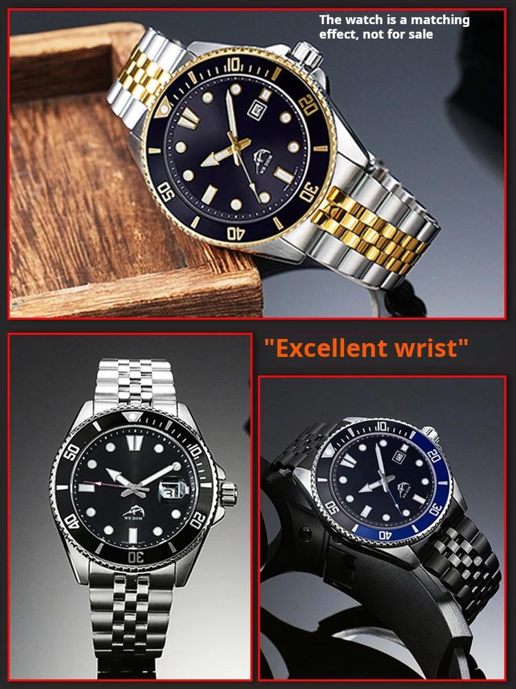 Bracciale con estremità curva Per Casio Swordfish MDV-106 MDV106 MDV107 Cinturino per Orologio in Acciaio Inossidabile Massiccio 5374 Cinturino da Polso 22mm Cinturino per Orologio