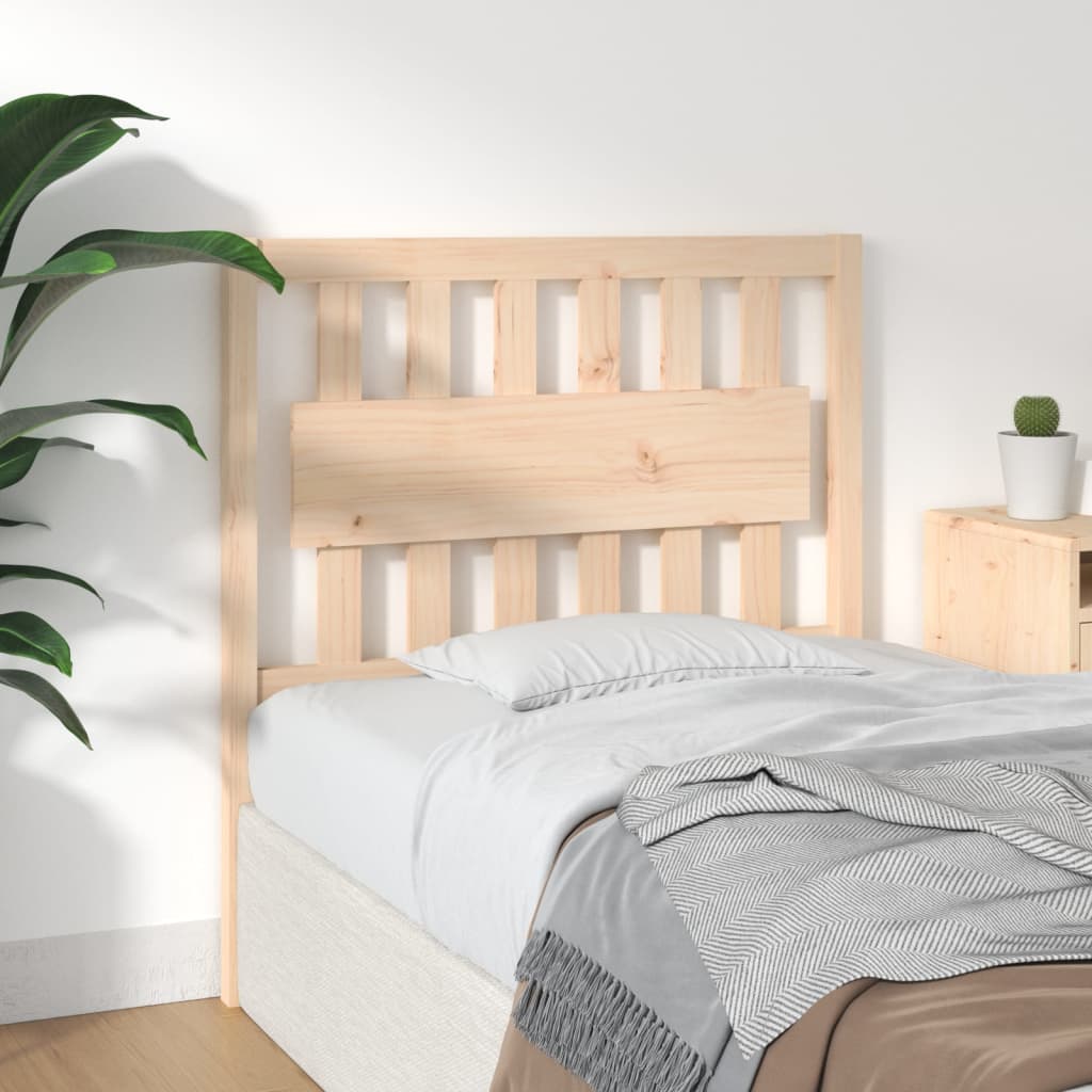 Headboard 95.5 X 4 X 100 Cm Solid Pine Wood