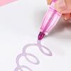 Dual-Tip Metallic Outline Pens Fluorescent Marker with Colorful Borders Smooth Tip Highlighters for Cards Crafts & Notes