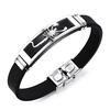 New Titanium Steel Gold Scorpion Men Leather Bracelet Tide Men Personality Accessories