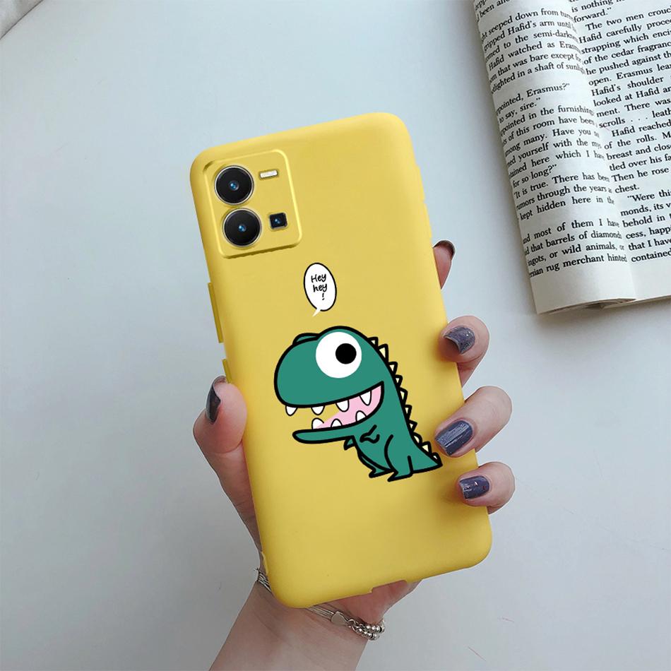 For VIVO Y35 Y16 Y02S Y22S Y75 Phone Case Cute Cactus Painted Soft TPU Back Protector Shell Funda For VIVO Y 35 02S 22S 75 Cover