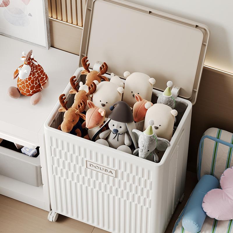 Folding Toy Storage Box, Household Multifunctional Large Capacity Clothes, Blankets, Storage and Organizing Cabinet, Dust-proof Storage Basket