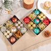 35PCS Christmas Ball Ornaments Set with Gift Box Christmas Decorations Party Ornaments Colorful Ball Set Christmas Tree Ornament