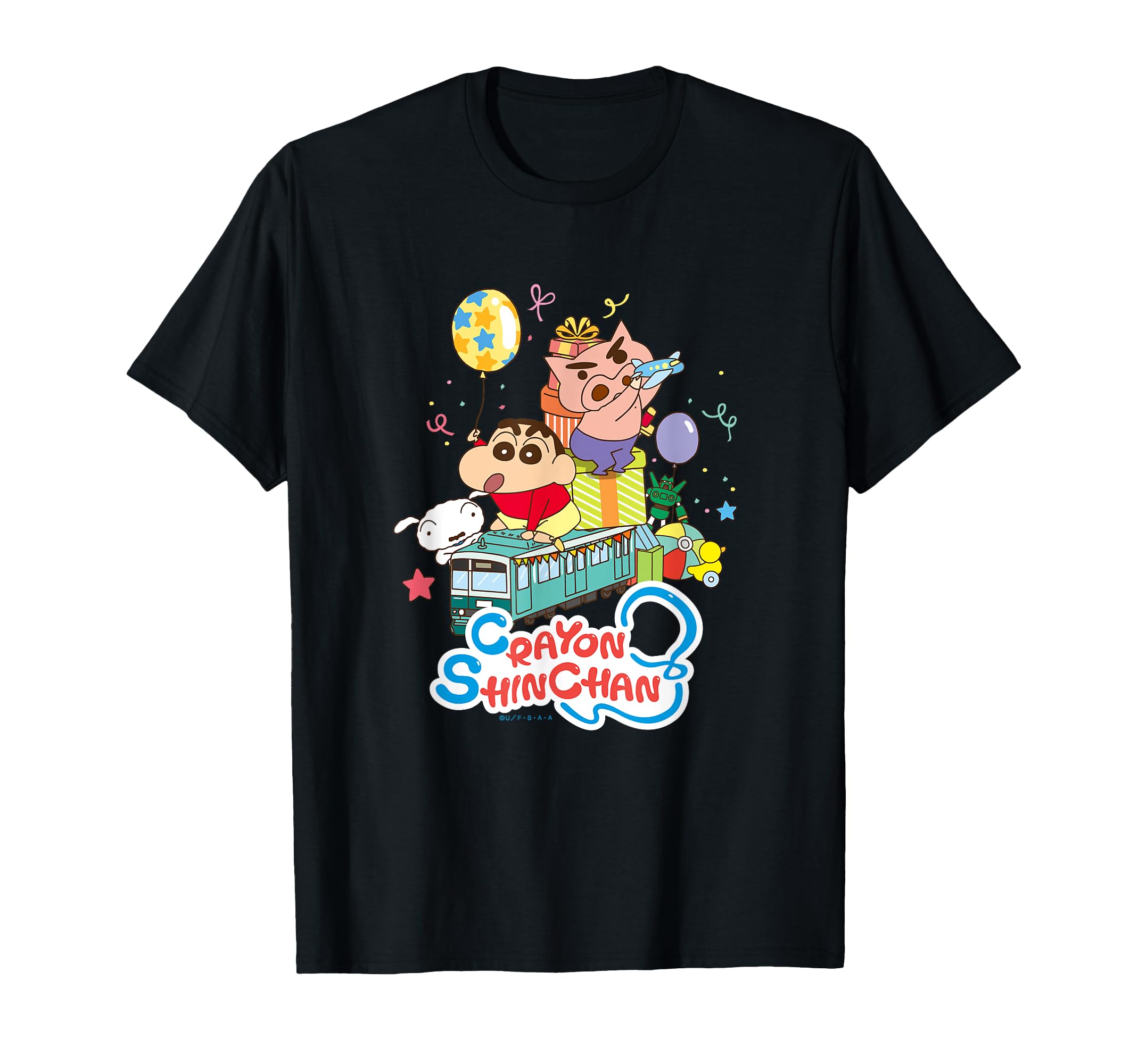 

Crayon and Train Party Time Shin-chan Shin-chan T-shirt чёрный