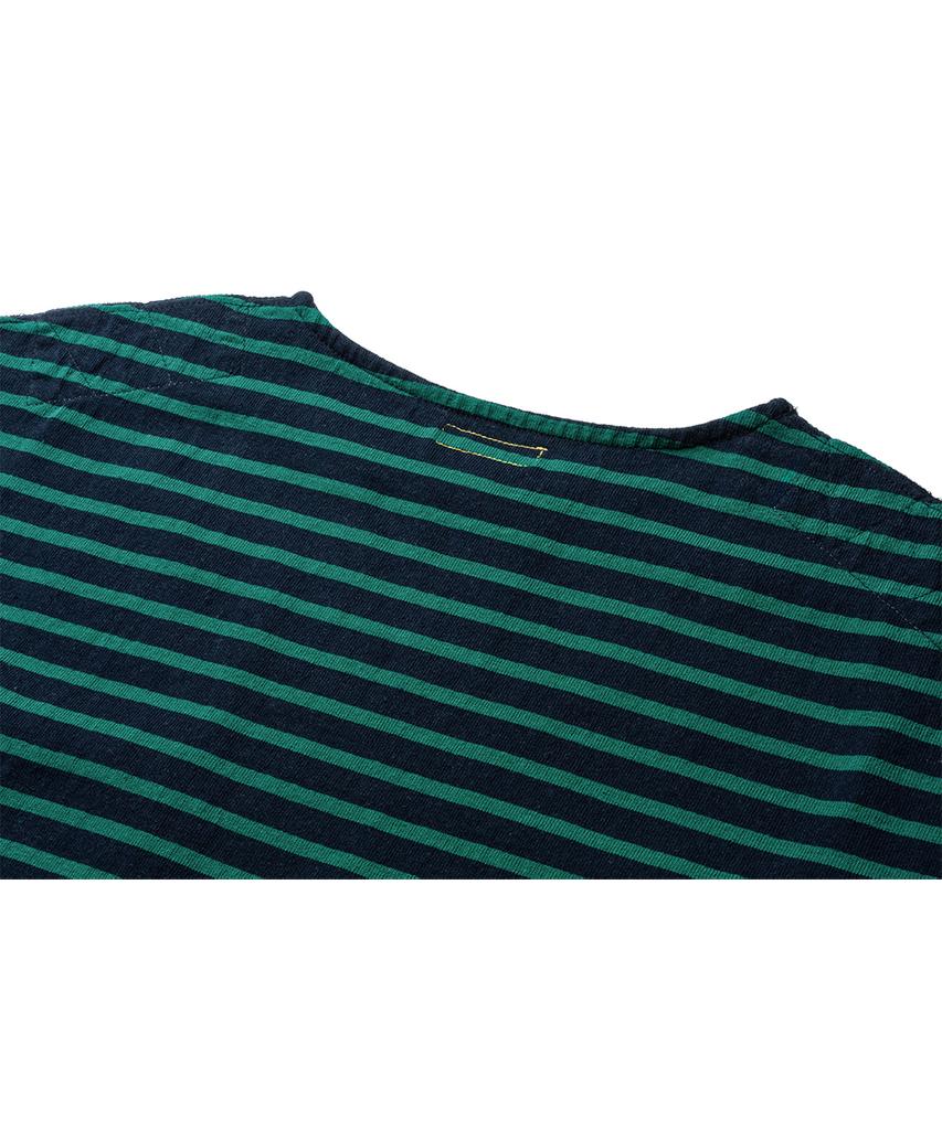 Deoleseukyu Classic Striped L/S Tee [Ink Navy]