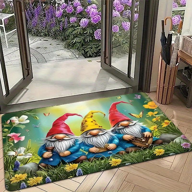 1PC Dwarf Pattern Door Mats Kitchen Rugs Non-Slip Pop Arts Design Living Room Rugs Bath Mat Carpet for Home Sink Laundry Decor