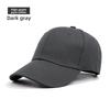 Cotton Baseball Cap With Adjustable Sunshade For Casual Wear