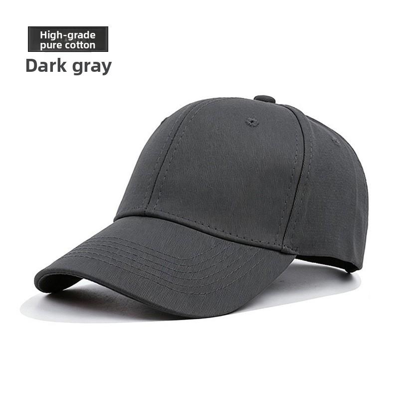 Cotton Baseball Cap With Adjustable Sunshade For Casual Wear