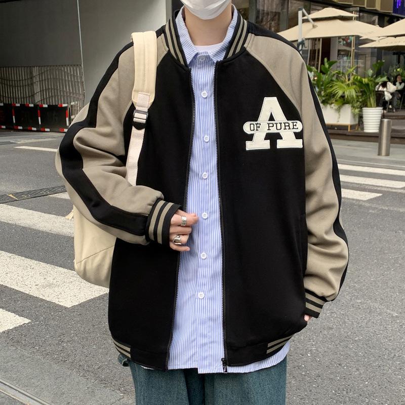 Jacket Men's New Youth New Jacket Junior High School Student Baseball Trend Spring and Autumn Trend Jacket